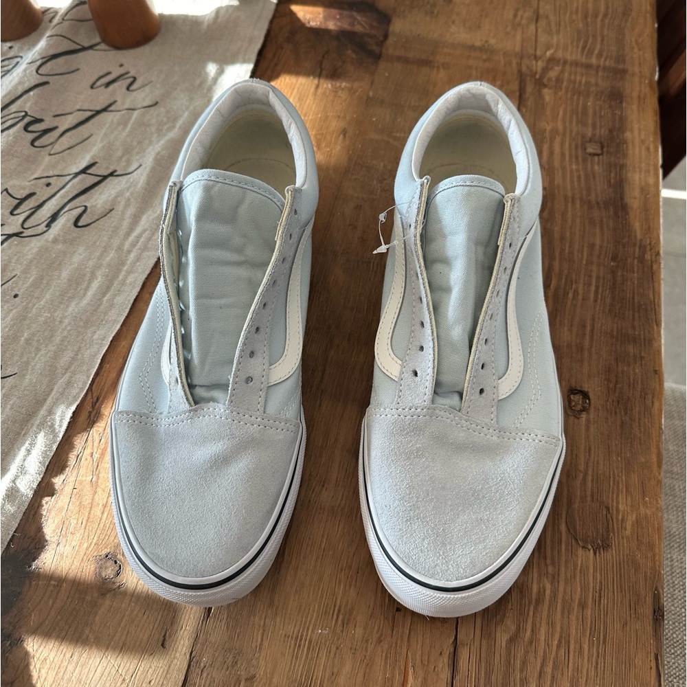Men’s Old Skool Vans - light blue